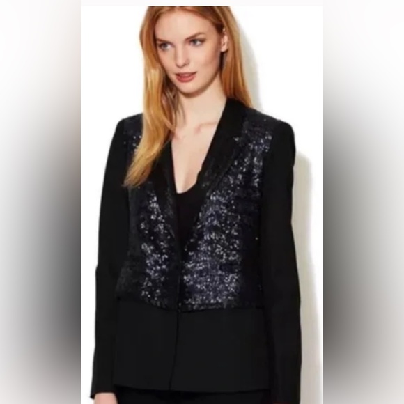 Elizabeth and James Rex Sequin Blazer sz 6 - Picture 1 of 4